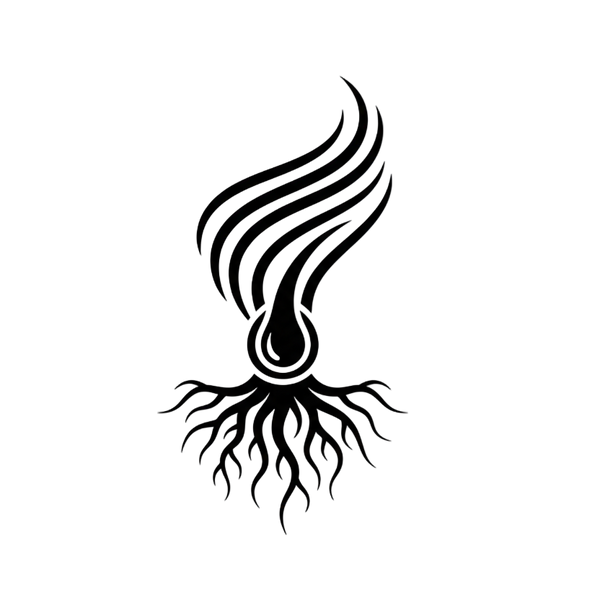Stronger roots and strands icon (line drawing would be better)